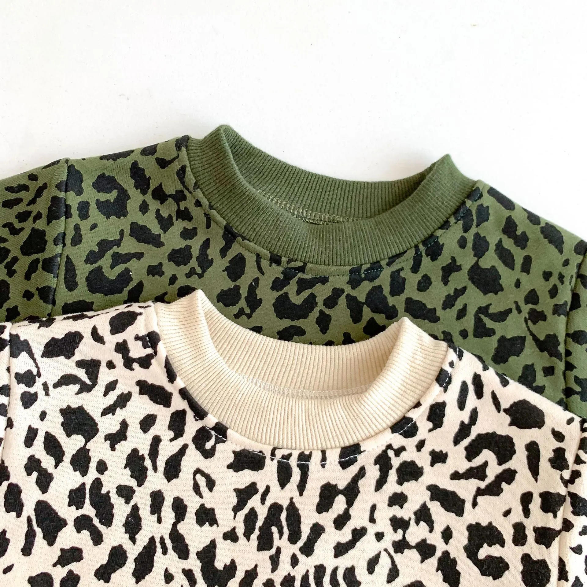 2 Pieces Set Baby Kid Girls Leopard Print Tops And Pants Wholesale 23101910