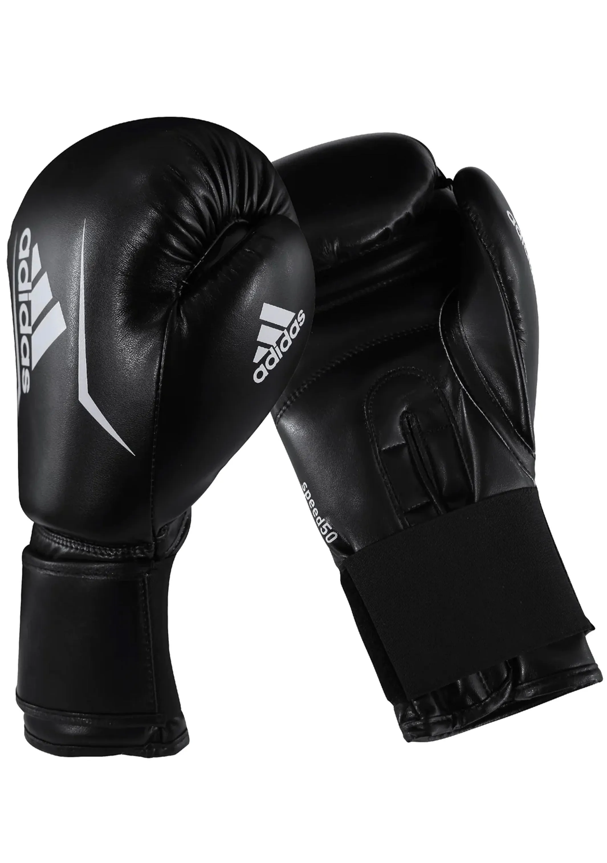 Adidas Speed 50 Boxing Glove Black 16oz with FREE Adidas Shin Protectors <BR> ADISBG50