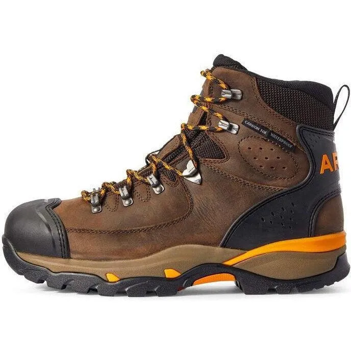 Ariat Men's Endeavor 6 Carbon Toe WP Work Boot - Brown - 10031591