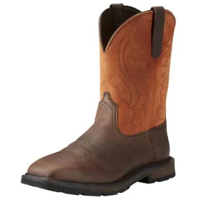 Ariat Men's Groundbreaker 10 Wide Stl Toe Western Work Boot - 10015191