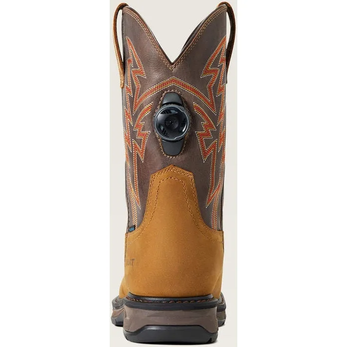 Ariat Men's WorkHog Xt Boa Soft Toe WP  Western Work Boot - Bark - 10038921