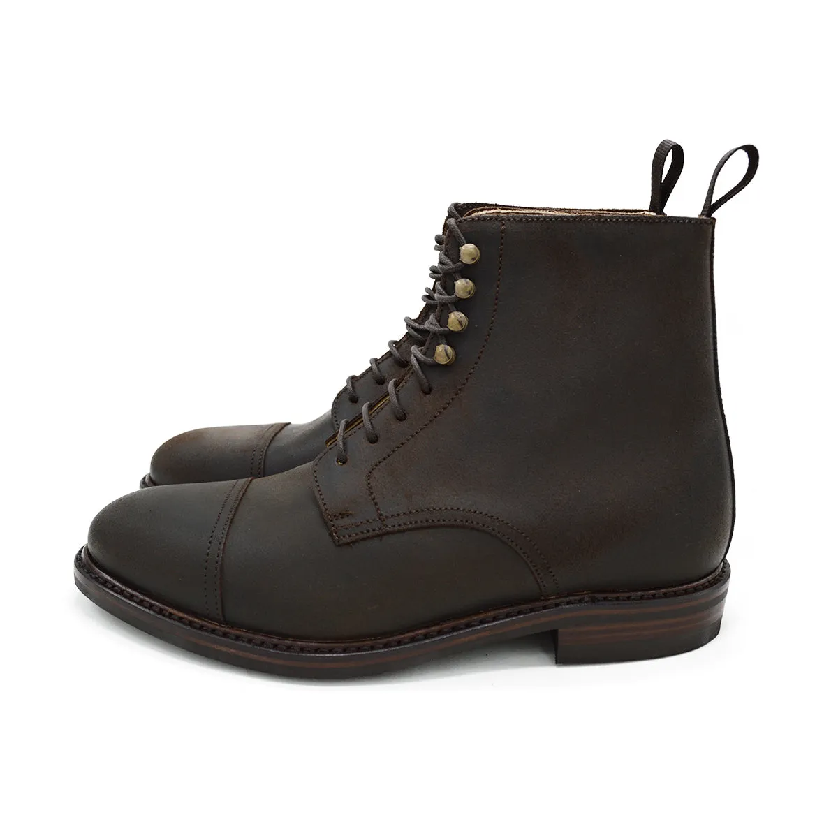 Berwick 1707 Waxy Commander Snuff Toe Cap Boots - Premium Leather Footwear