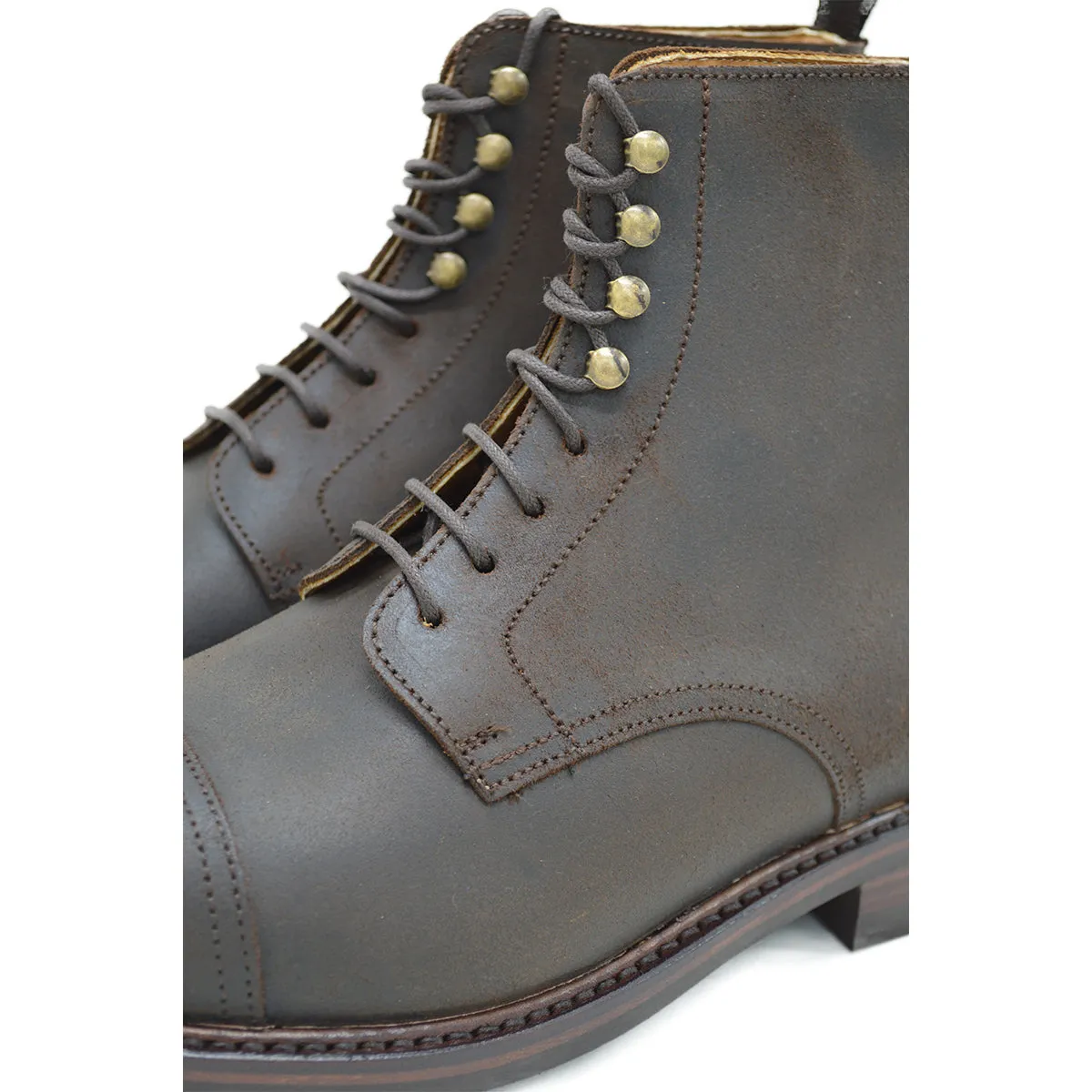 Berwick 1707 Waxy Commander Snuff Toe Cap Boots - Premium Leather Footwear