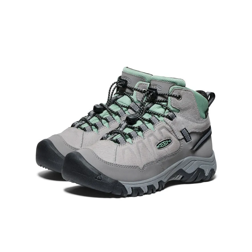 Big Kids' Targhee IV Waterproof Hiking Boot  |  Alloy/Granite Green