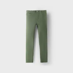 C1819 KI-BI Tissue Stretch Fabric Skinny 5-Pocket Green Denim Pant