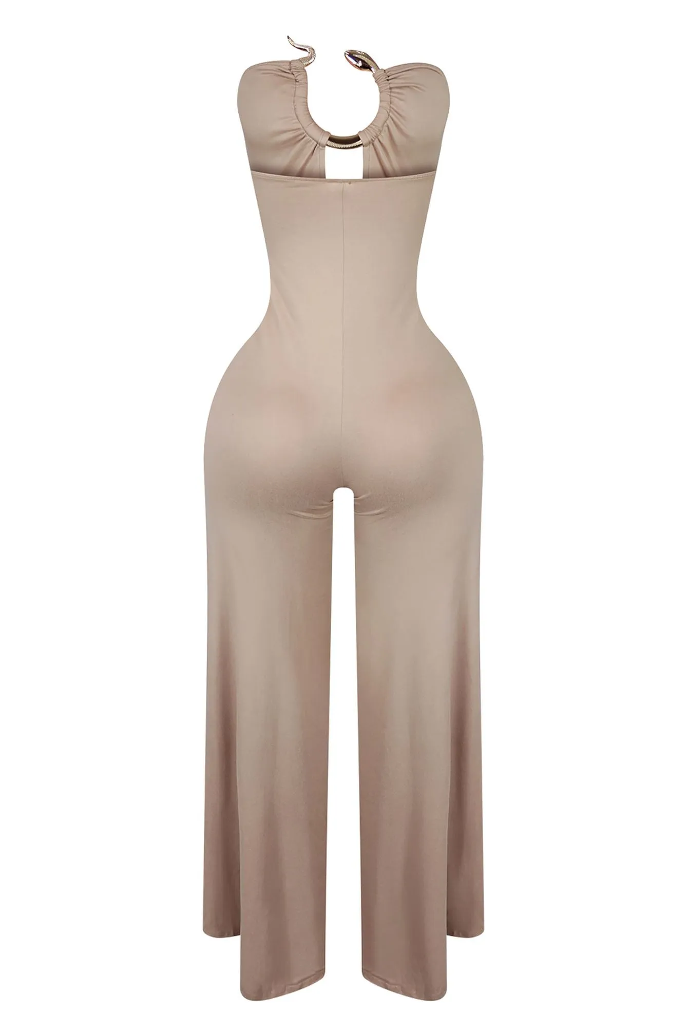 Charmer Strapless Snake Jumpsuit