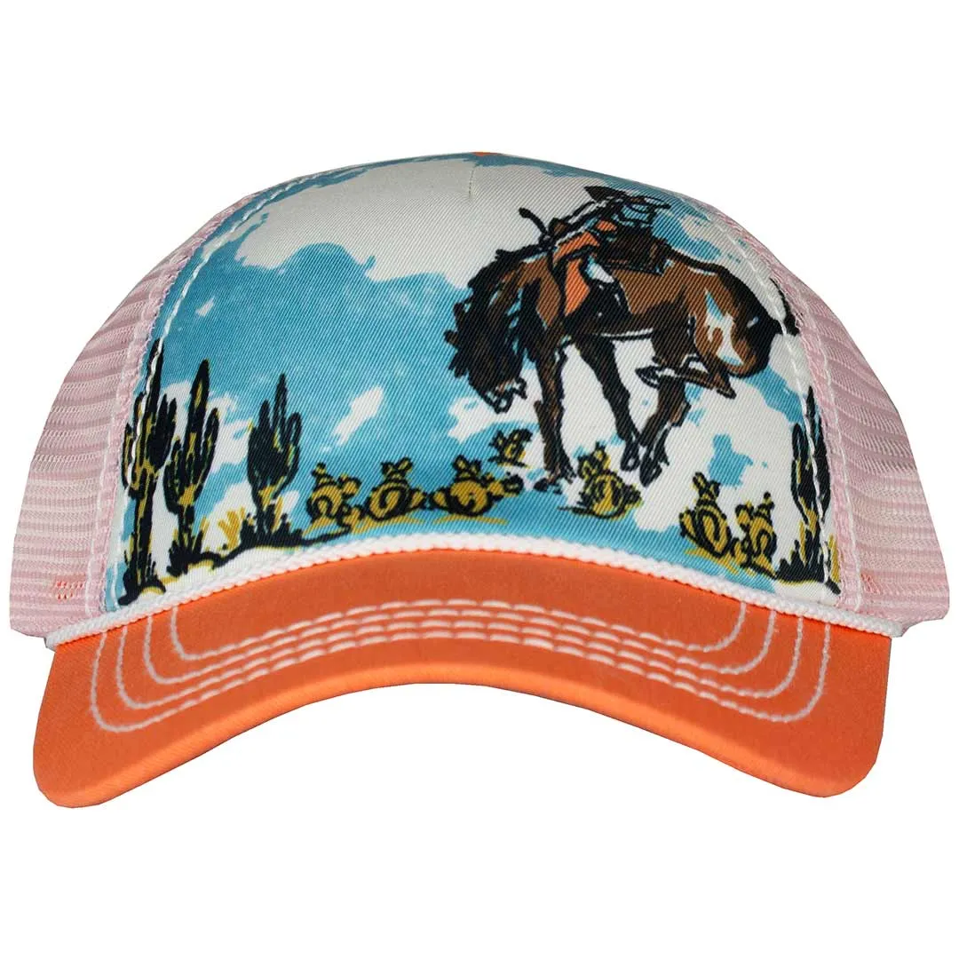 Cruel Denim Girls' Cowgirl Print Snap Back Cap