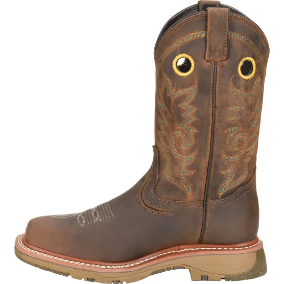 Double H Men's Elijah 12" Comp Toe Western Work Boot - Brown - DH5241