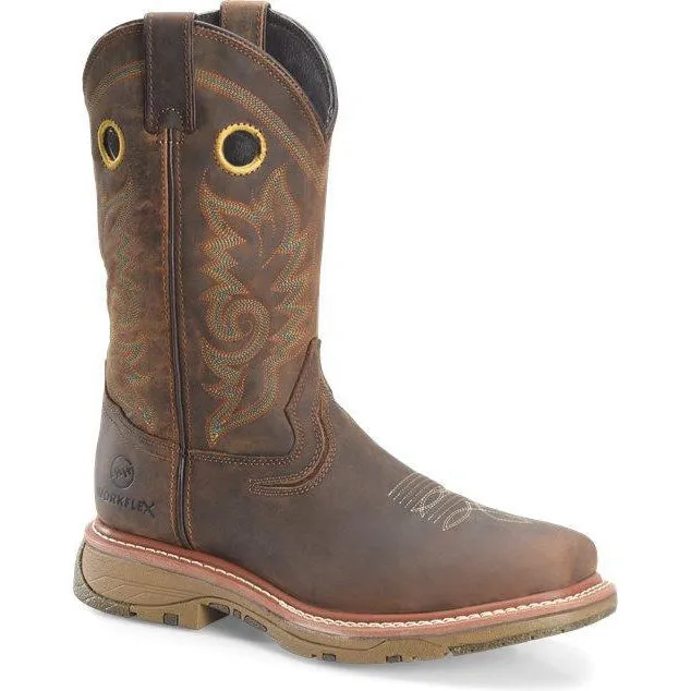 Double H Men's Elijah 12" Comp Toe Western Work Boot - Brown - DH5241