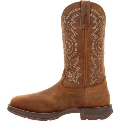 Durango Men's Rebel Work 11" WP Steel Toe Western Boot -Brown- DDB0389