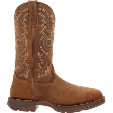 Durango Men's Rebel Work 11" WP Steel Toe Western Boot -Brown- DDB0389