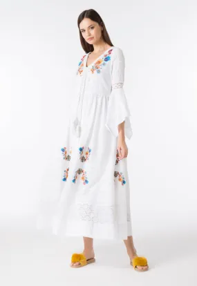 Embroidered Maxi Dress