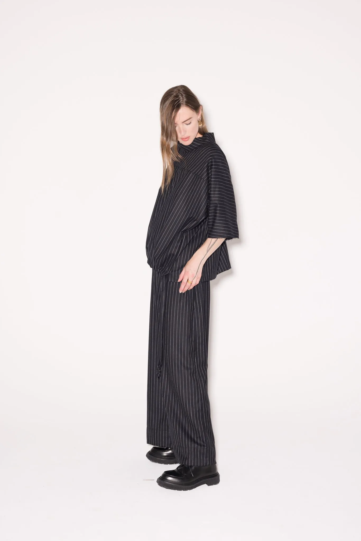 Equal Top | Black Pinstripe