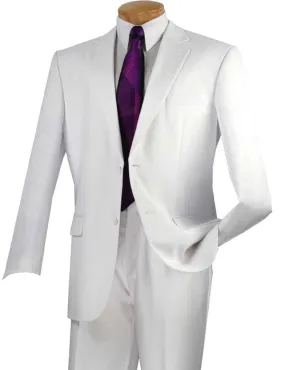 Executive 2 Piece Regular Fit Suit Color White