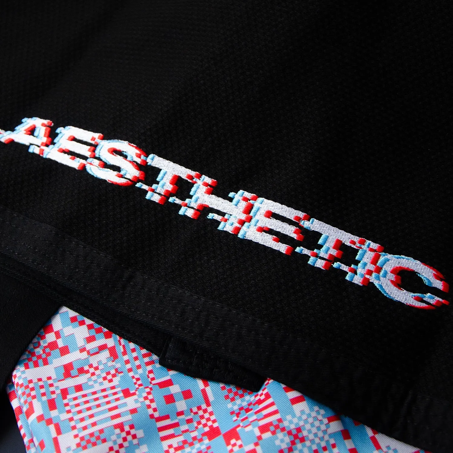 'Glitch' Kimono (Black)