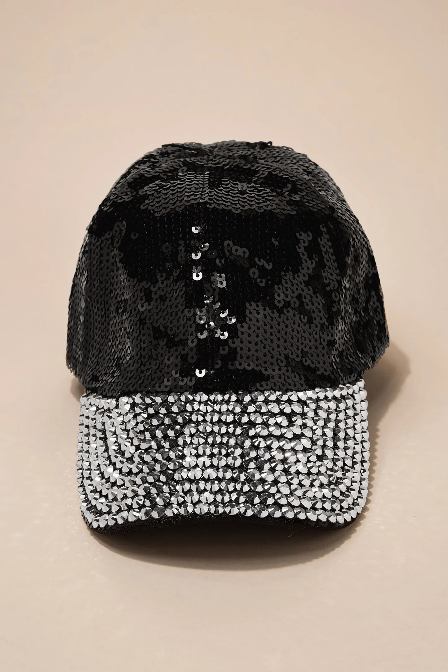 Gloria Sequin and Rhinestone Cap