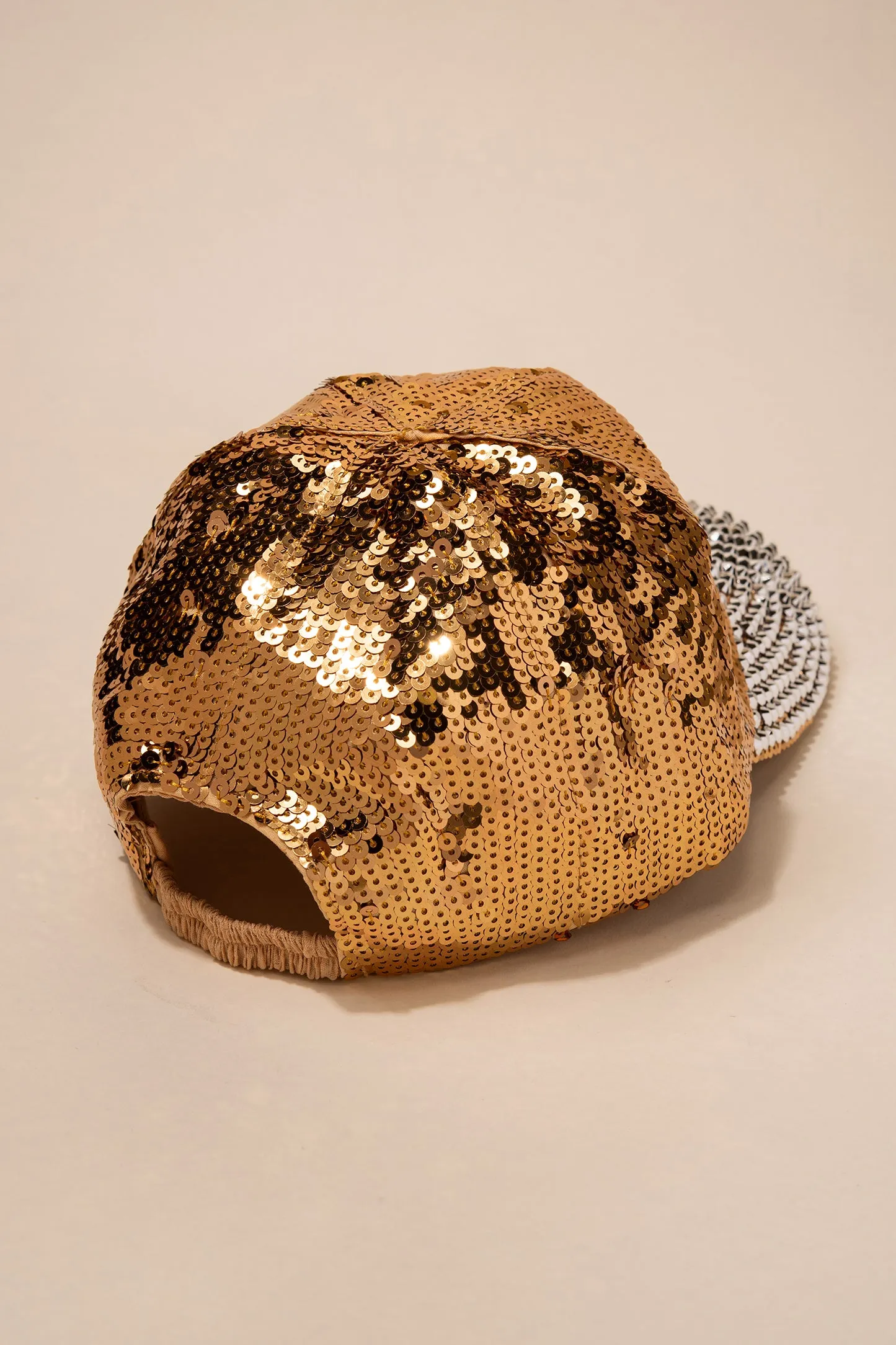 Gloria Sequin and Rhinestone Cap