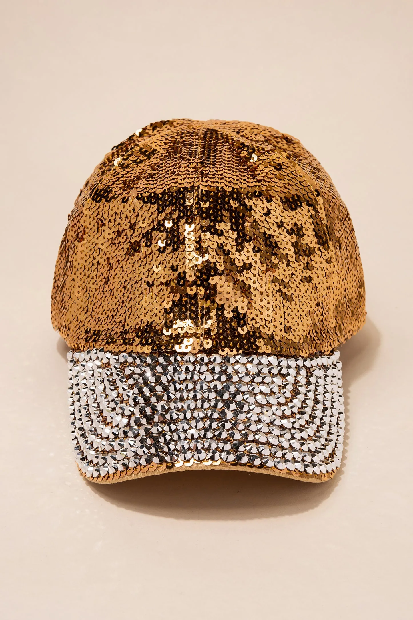 Gloria Sequin and Rhinestone Cap