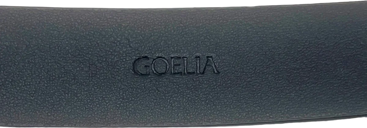 Goelia Black Leather Belt UK One Size