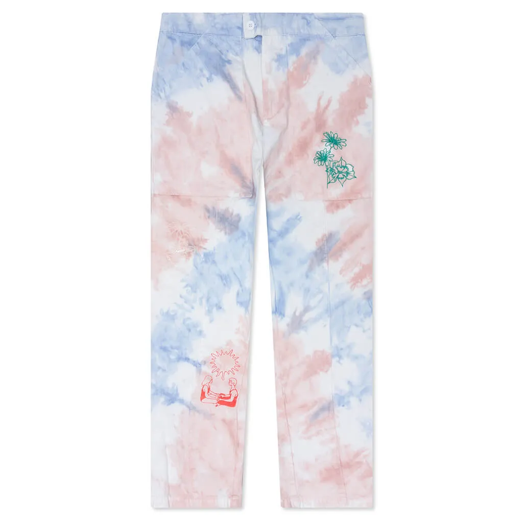 Growth Connection Change Minimal Tie Dye Work Pants - Multi