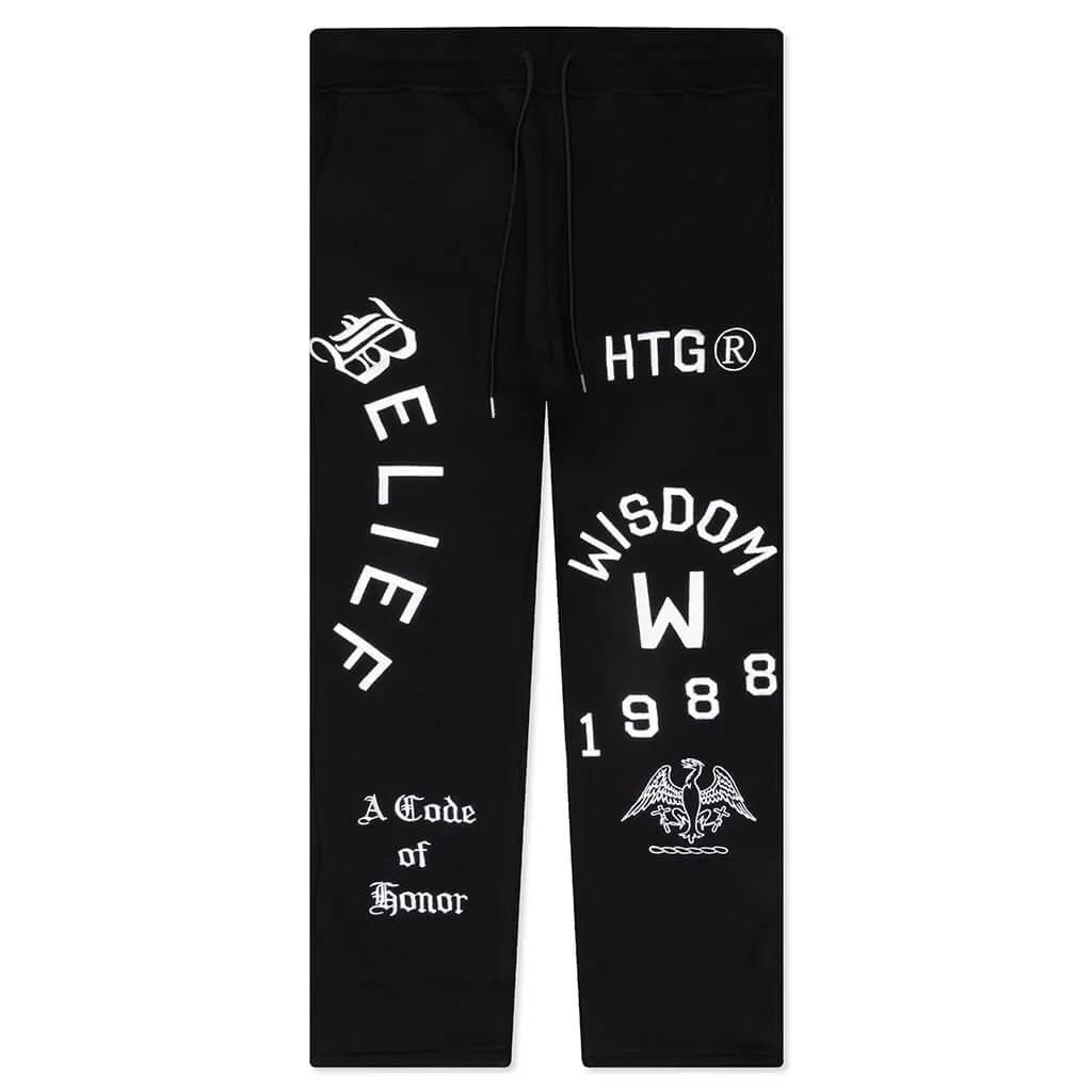 Honor The Gift Belief Sweatpant - Black