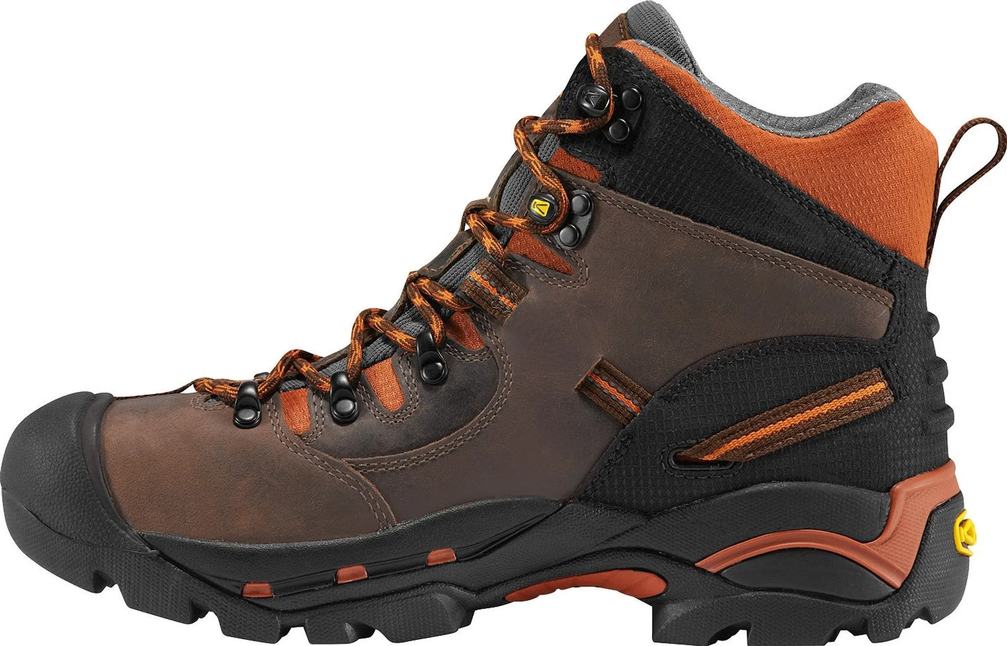 KEEN Utility Men's Pittsburgh 6" Soft Toe WP Work Boot- Brown- 1009709