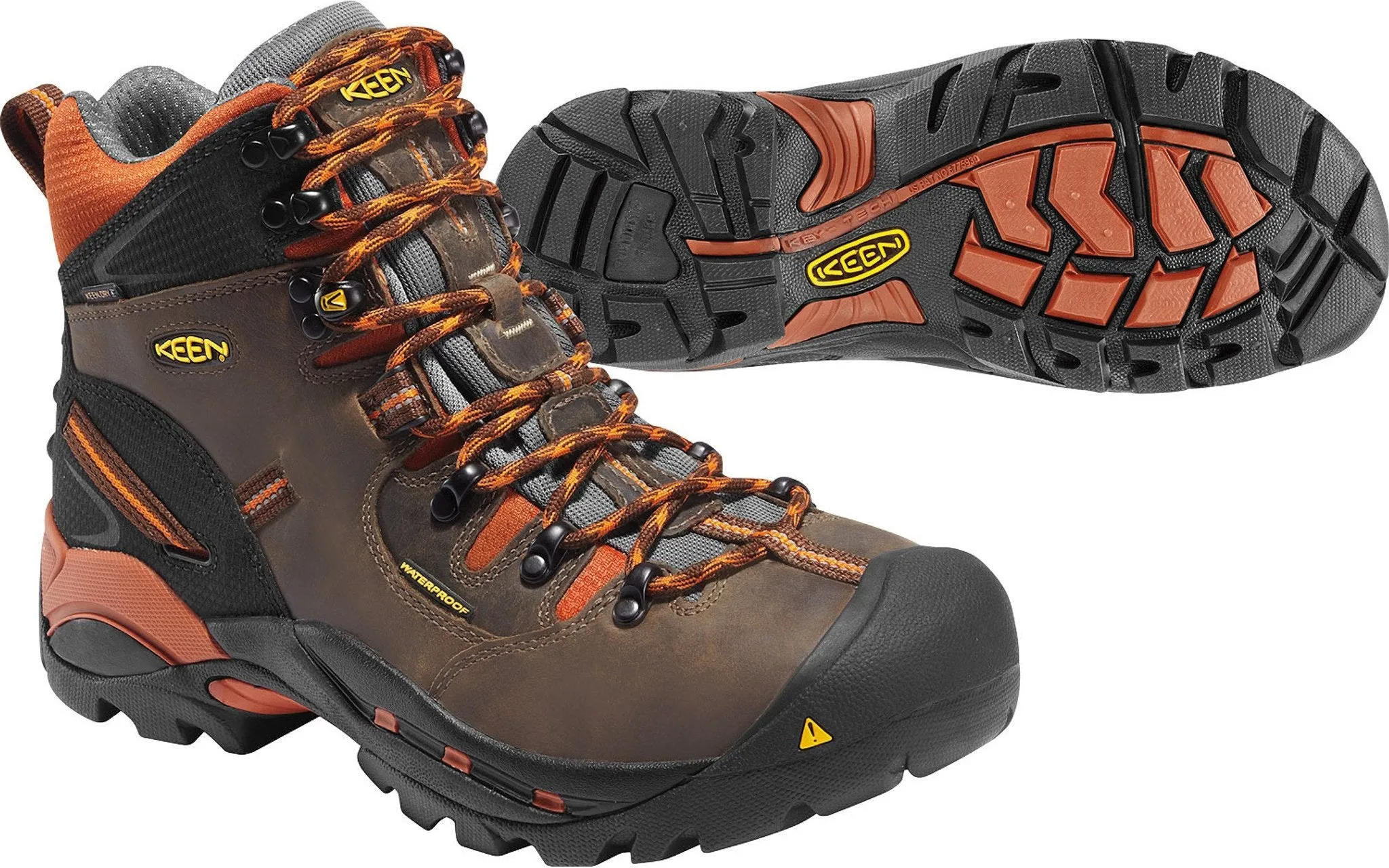 KEEN Utility Men's Pittsburgh 6" Soft Toe WP Work Boot- Brown- 1009709