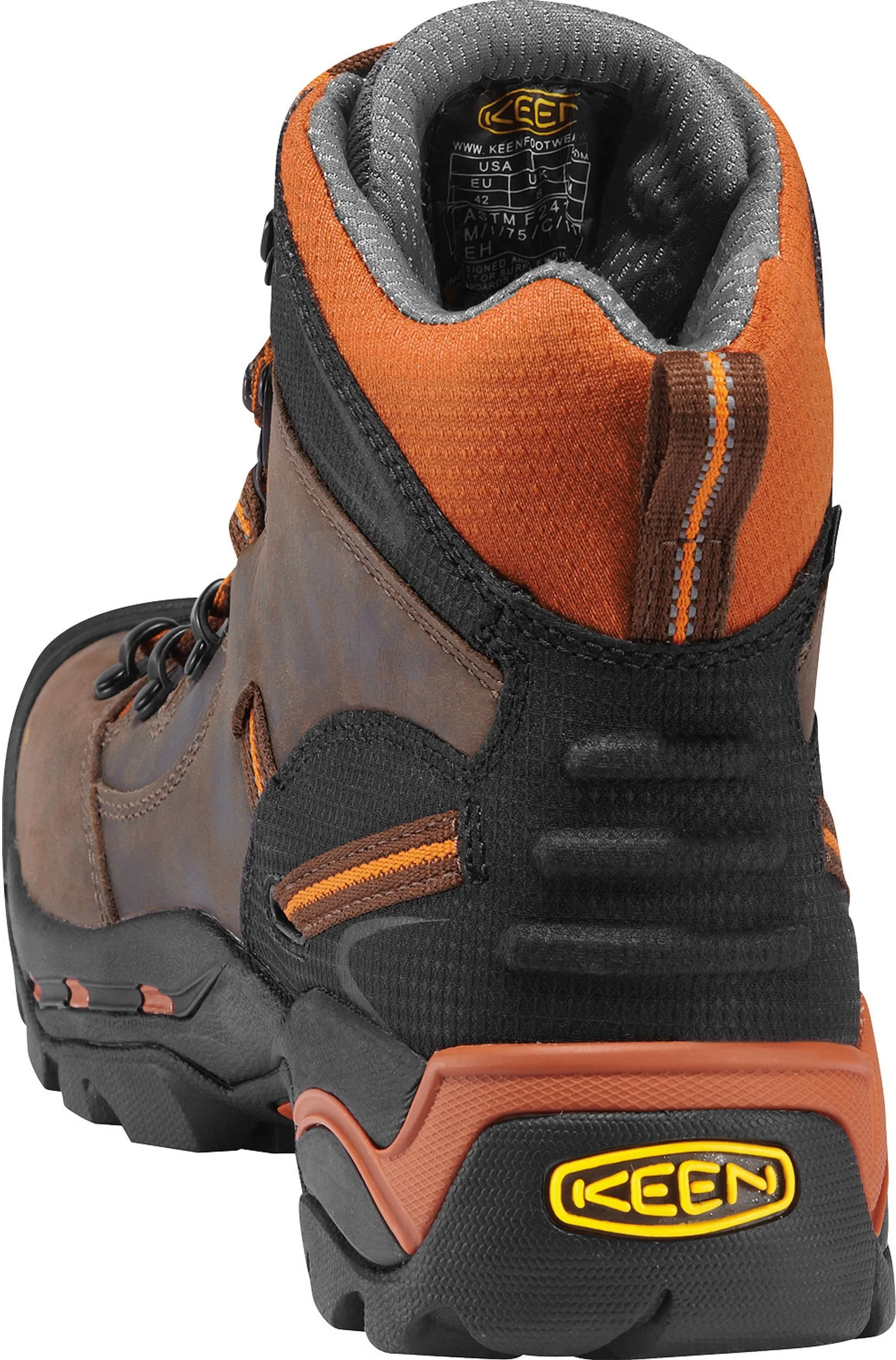 KEEN Utility Men's Pittsburgh 6" Soft Toe WP Work Boot- Brown- 1009709