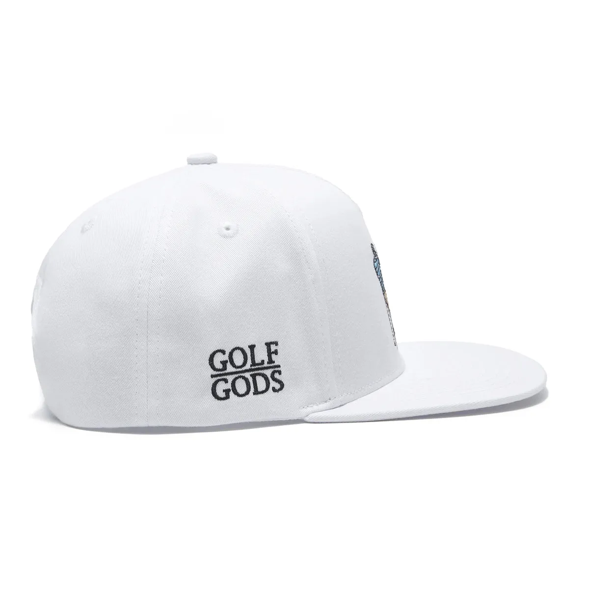 Mad Slicer White SnapBack Golf Hat - Flat Brim