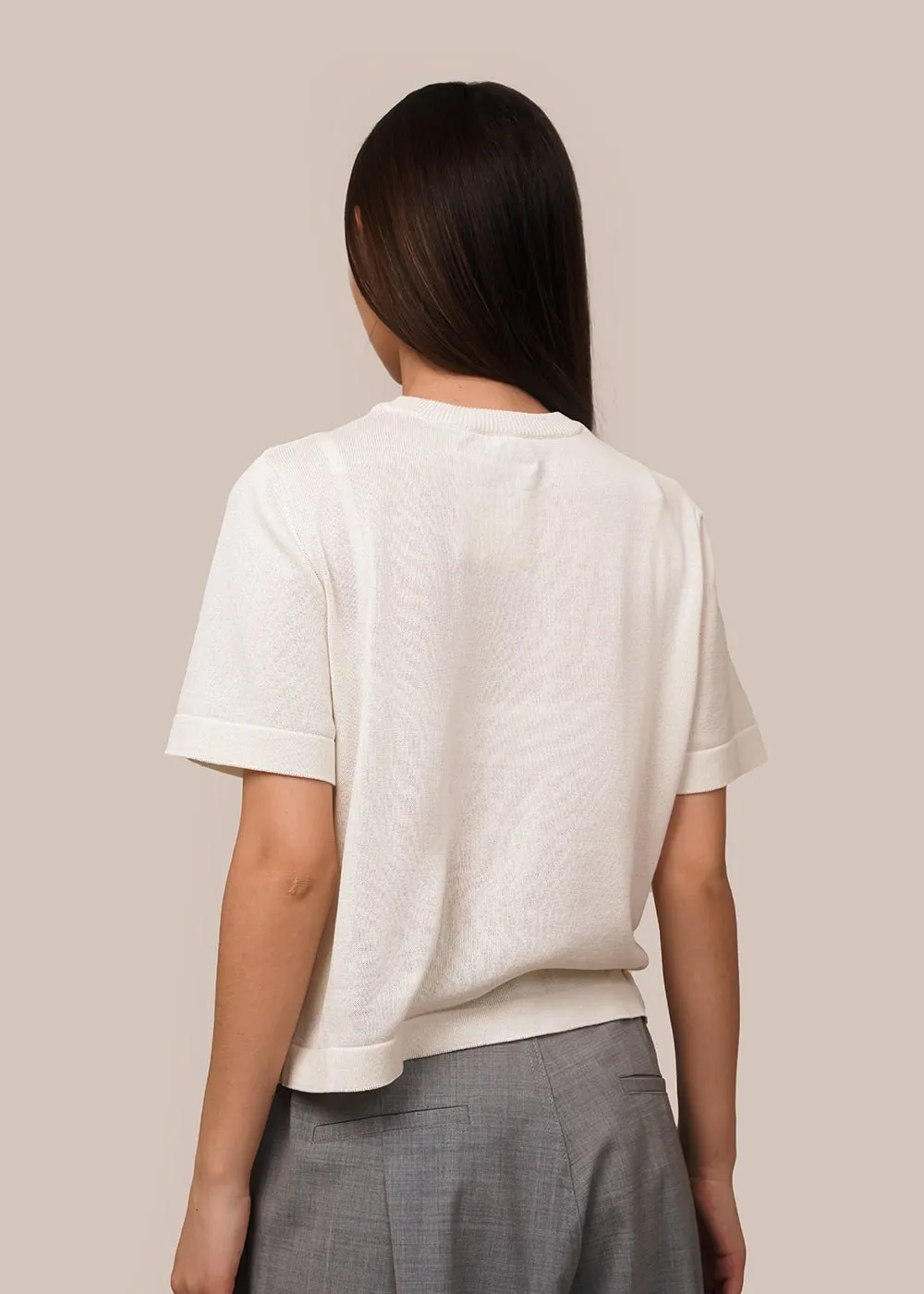 Marshmallow Viscose T-Shirt