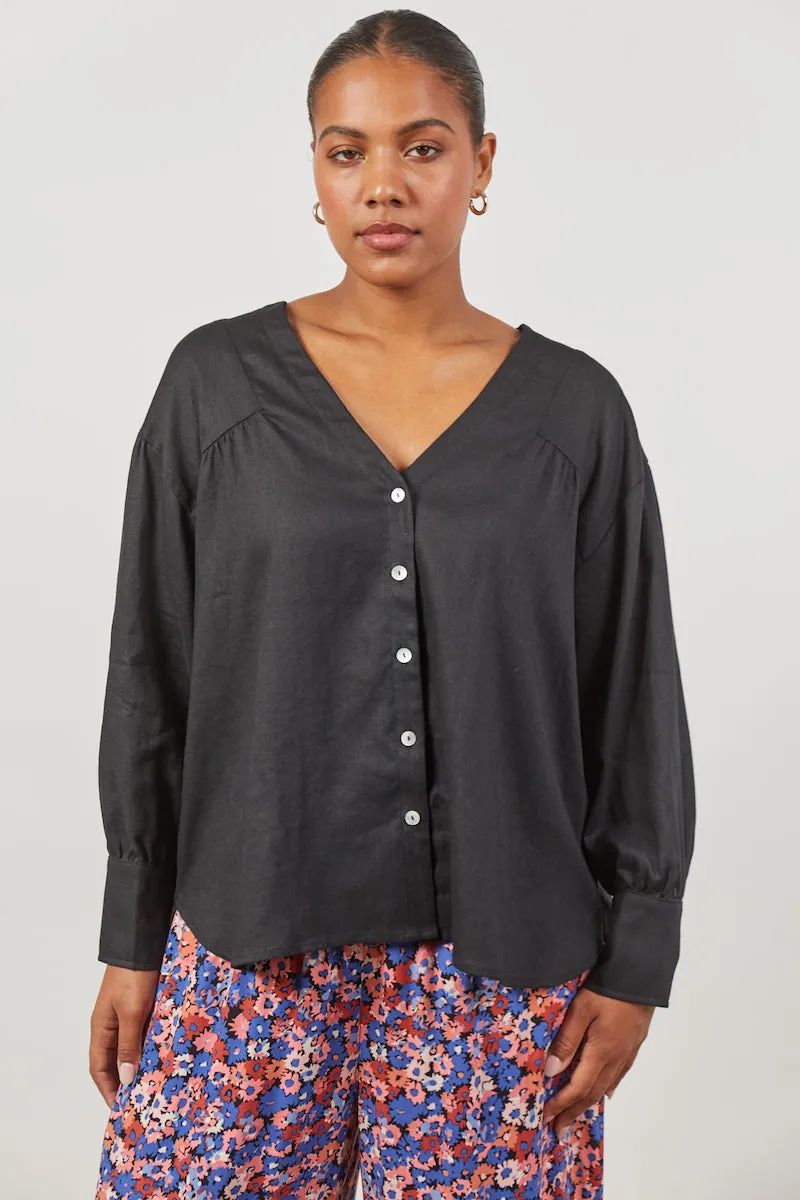 Panorama Blouse, Onyx