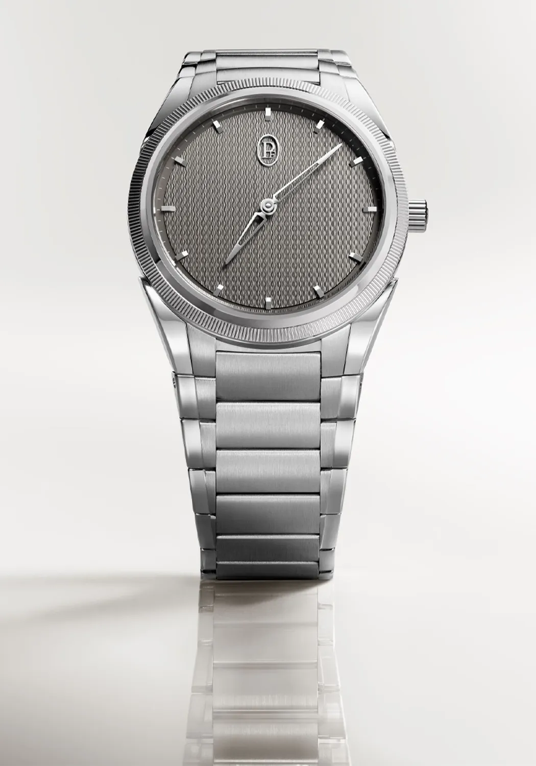 Parmigiani Fleurier Tonda PF Automatic Steel Platinum Silver Sand 36mm