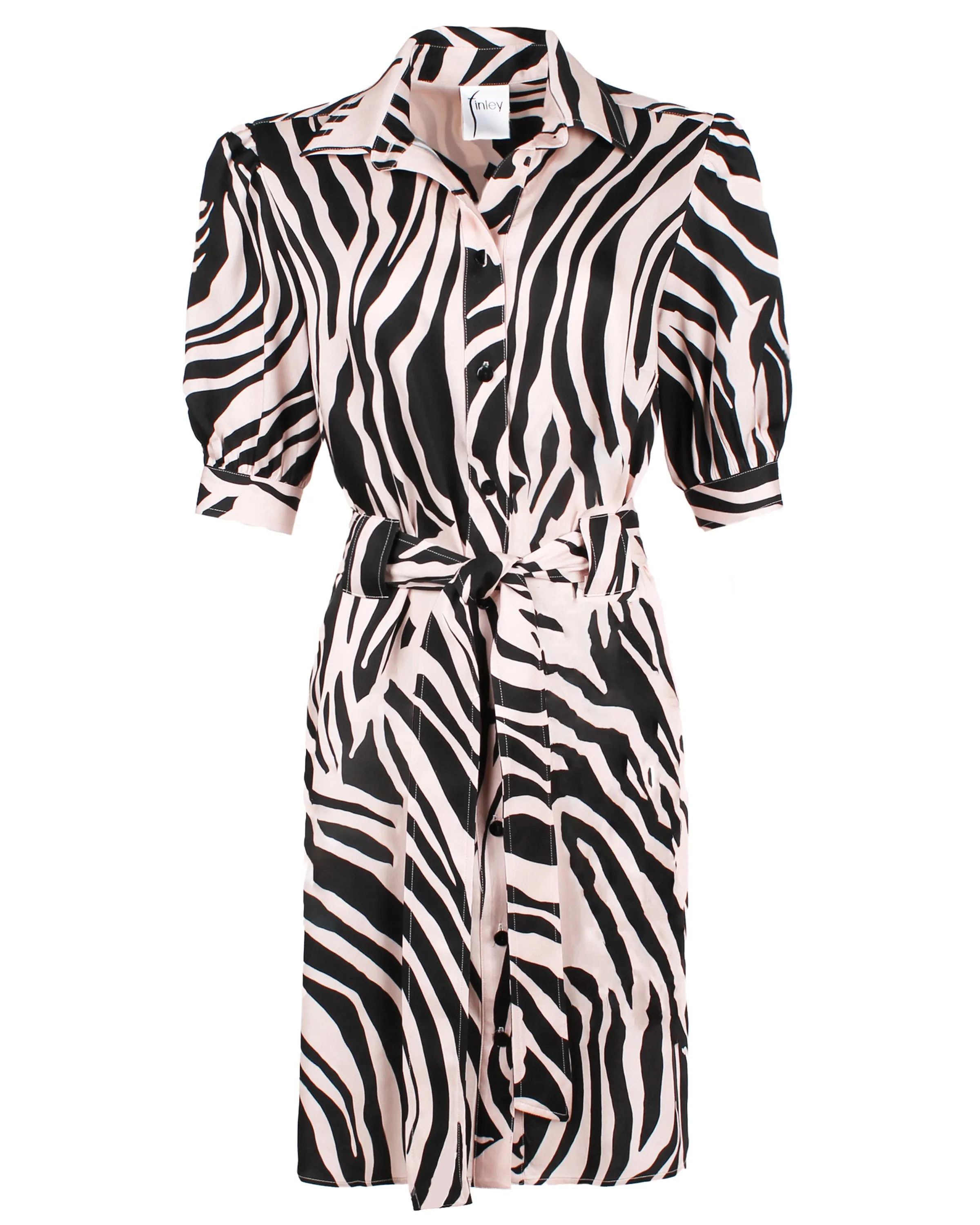 Piper Dress Blushed Tiger Print