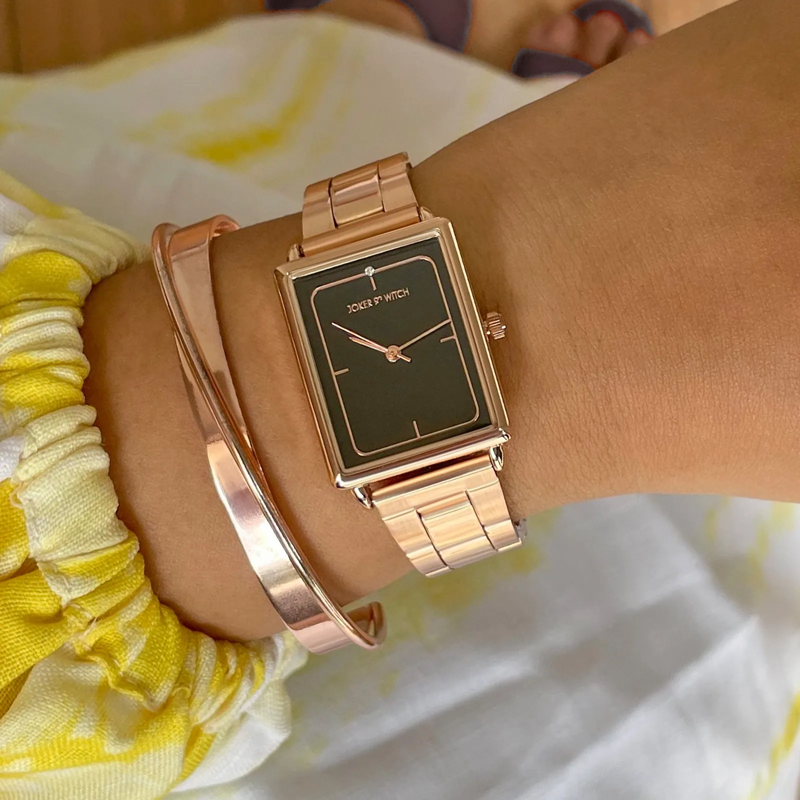 Portia Rosegold Watch Bracelet Stack