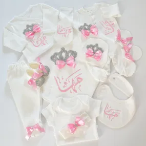 Princess Baby Girl Embroidered Set