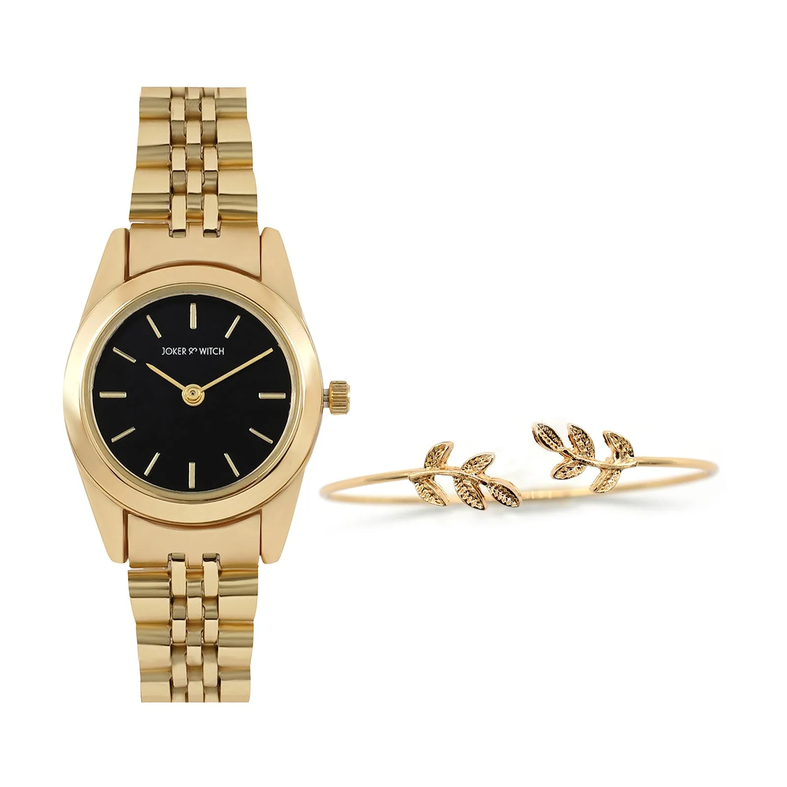 Serafina Gold Watch Bracelet Stack