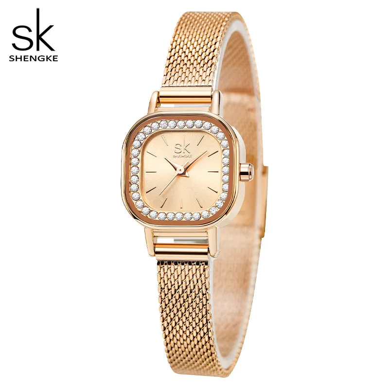 SK Watch and Bracelet Set For Lady