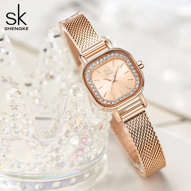 SK Watch and Bracelet Set For Lady