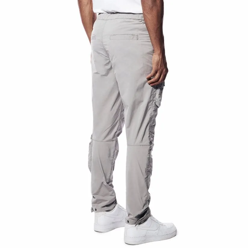 Smoke Rise Printed Nylon Utility Pants (Light Grey) WP23182