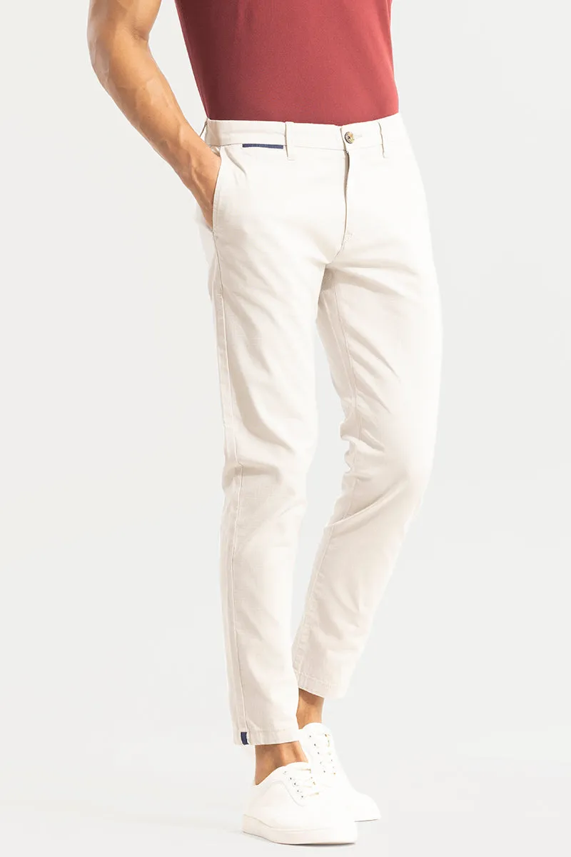 Stygian Cream Linen Pant