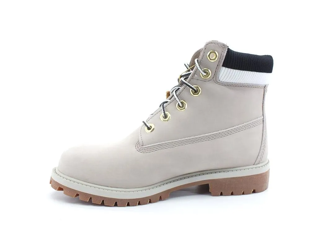 TIMBERLAND Waterproof Stivaletto Boot 6 Fori Nubuk Light Beige TB0A2KTZ