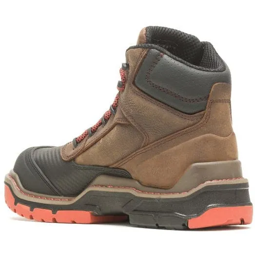 Wolverine Men's Raider Durashocks 6 WP Carbonmax Work Boot -Brown- W231042