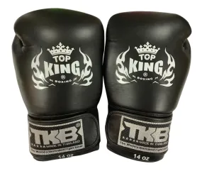 泰拳拳套 Thai Boxing Gloves: Top King Air Velcor TKBGAV Black